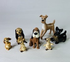 7 Vintage 1950’s Hagen-Renaker Lady & The Tramp Miniature Ceramic Figurines