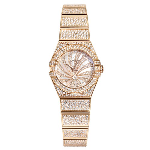 Omega Constellation 123.55.24.60.55.009 Diamond 24.0mm White D...