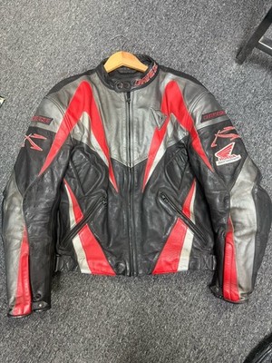 Vintage Ducati Dainese Heavy Leather Jacket Rare Y2K Motorcycle