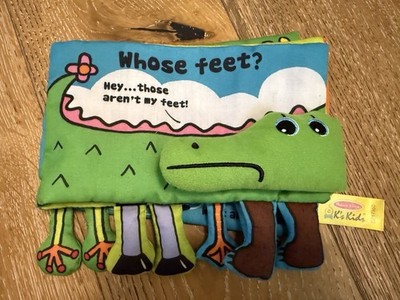 Melissa & Doug Stofftier Tieraktivität Baby Buch ''Wessen Füße?''