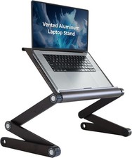 WorkEZ Executive Laptop Stand Desk Adjustable Height computer lap desk - BLACK