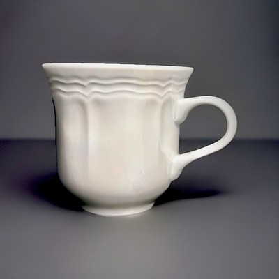 PILLIVUYT Queen Anne Porcelain Breakfast Cup France