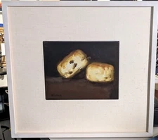 Stanley Bielen (Born 1957)  Oil Painting-Signed/Framed, "Two Buscuits"