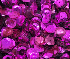 1,000 pcs Bulk Metallic Fuchsia Large 10mm Round Cup Loose Sequins Sewing Crafts
