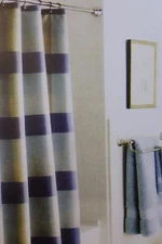 Victoria Classics Chesterfield Fabric Shower Curtain 72" x 72" NIP