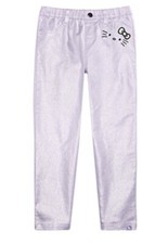 New Hello Kitty Girls Metallic Shimmering Purple Pants Size 6 Sanrio Sparkling