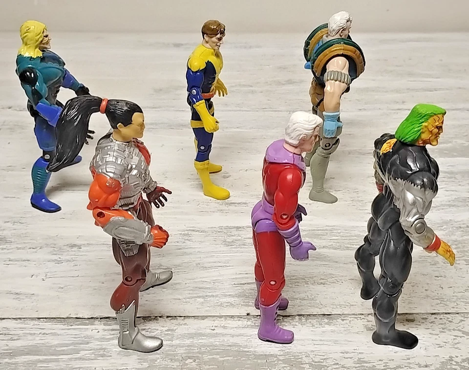 Vintage Lot of 6 1990s Marvel Toybiz X-men Action Figures Assorted 5 1/2"in Tall - Image 4 of 4