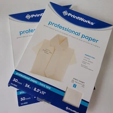 Printworks Professional Paper Lot Of 2 Packs 100 Sheets 8.5" X 11"  Item 000553 