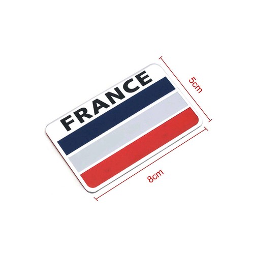 French Flag Sticker France Logo Car Emblem Metal Badge Decal Decor Accessories - Picture 2 of 8
