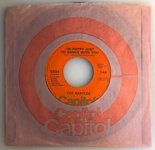 Beatles / I'll Cry Instead & Happy To Dance With You / 1976  L.A. 45  / Mint!