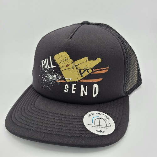 Black Mesh Snapback Baseball Cap 