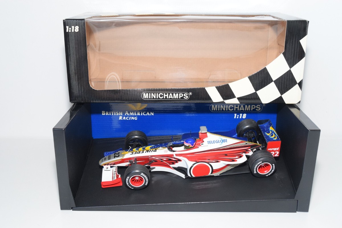MINICHAMPS 1 18 Bar 01 J Villeneuve Full Lucky Strike 555