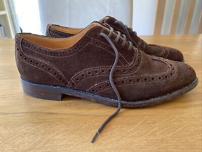 Loake Shoes Brown Suede Brogue Size 7 Mens | eBay