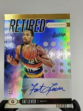 2019 Panini Absolute Memorabilia Retired Autographs Fat Lever Card 14/25