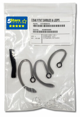 Plantronics CS540 Fit Kit Earloops, Earbuds (86540-01, OEM Compatible) Brand New