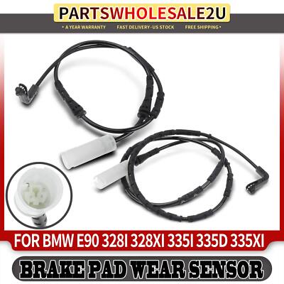 2x Brake Pad Wear Sensors – Front & Rear – For BMW E90 328i 330i 335i M3 2006-2013