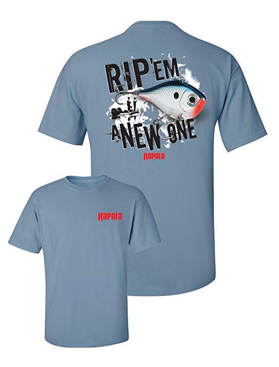 Rapala Rippin Rap Fishing T Shirt - Rip Em A New One - Choose Size - NEW!