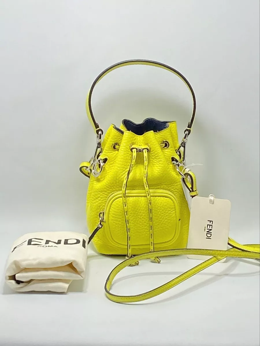 Fendi Mon Tresor Bucket Bag Mini Black Leather