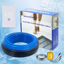 Smart WiFi Floor Heating Kit with Touchscreen Thermostat 120V/240V