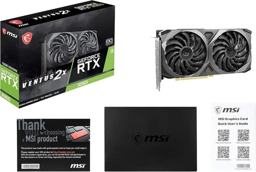 MSI NVIDIA GeForce RTX 3060 12GB GDDR6 Graphics Card - G3060GX12