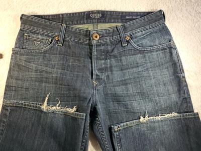 Guess Men Falcon Slim Boot Cut Blue 