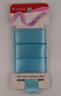 Pink Singer Ribbon Singer Solid Satin Ribbon - 7/8-Inch by 15-Feet - Tropical blue - Lot ...