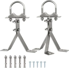 XRDS-RF Antenna Wall Mount 6 Inch Heavy-Duty Stand off Wall Mast Mount Windproof