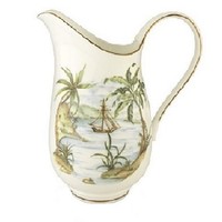 Lenox British Colonial Accessories Gold Banded Bone China Large Pitcher, New, Fr on sale Lenox British Colonial Accessories Gold Banded Bone China Large Pitcher, New, Fr on sale