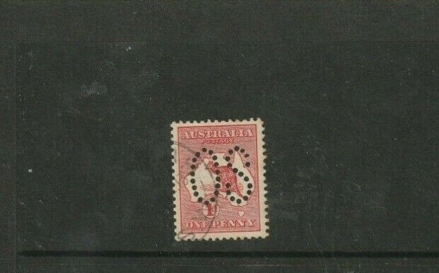 STAMPS AUST KANGAROO 1d RED 1st Free shipping on posting Directly managed store reviews PERF LARGE S F O WMK