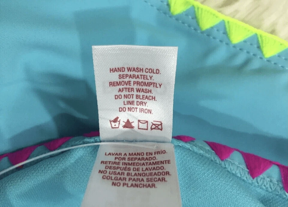 Parte inferior de bikini Bongo azul borla lateral talla pequeña NUEVO Foto 3 de 4