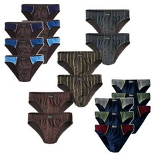 LE JOGGER Herren Slips komfortabel 100% Baumwolle Unterhosen Schlüpfer | 6 Stück