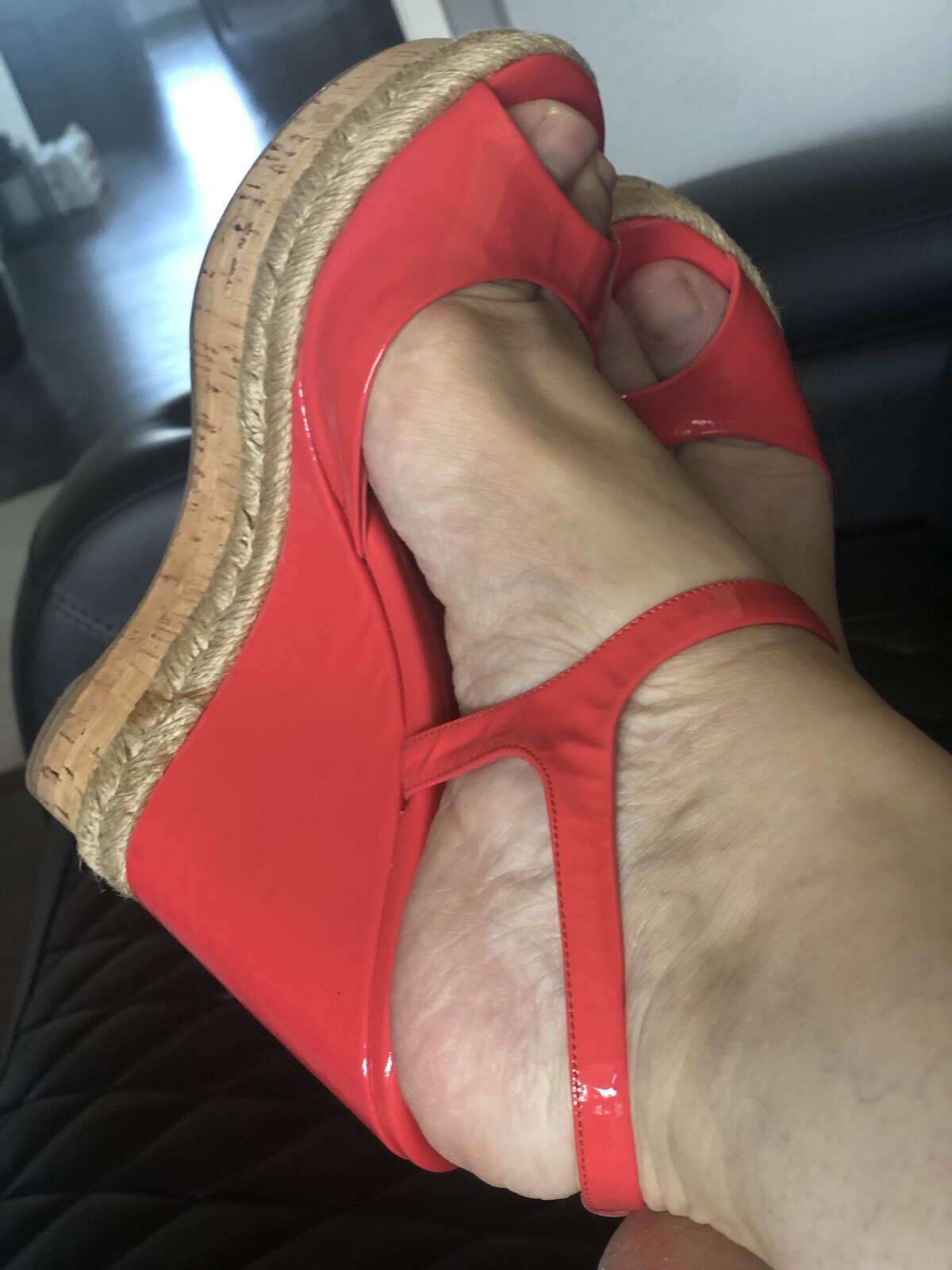 GUCCI guccissima  sandals Monogram Pattern wedge … - image 23