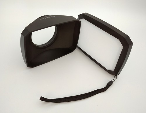 67mm 16:9 Wide Angle Camcorder Screw Mount Lens Hood with White Balance Cap - Picture 2 of 6
