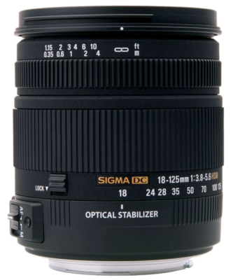 Sigma 18-125mm F3.8-5.6 DC OS HSM for Nikon