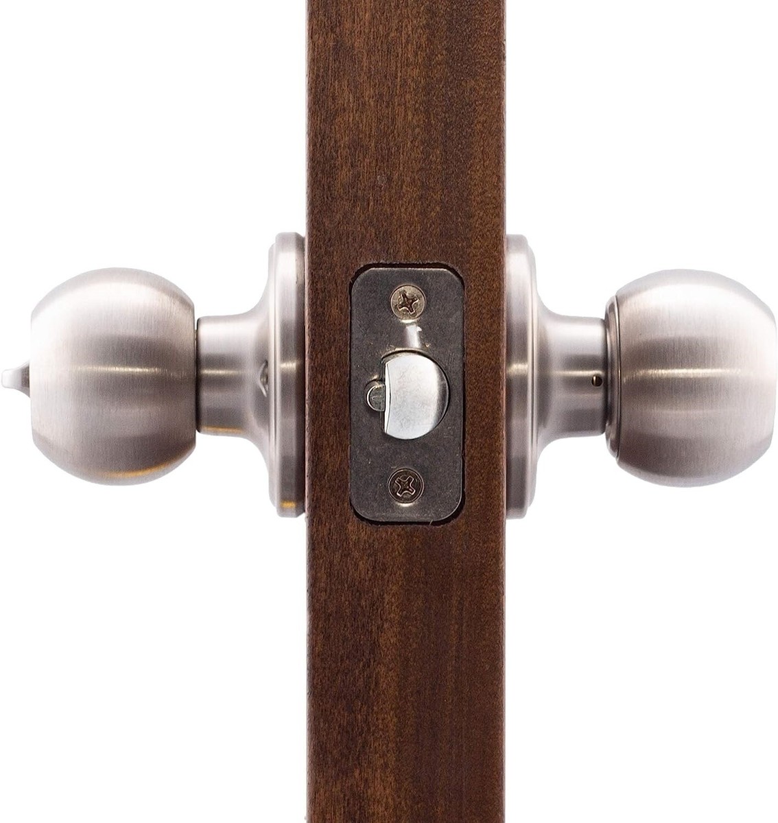 GOBEKOR Paquete De 10 Manijas De Paso De Níquel Satinado, Manijas De