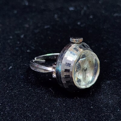 Vtg SEIKO Mechanical Ring Watch 10-630 *FOR PARTS. NOT WORKING