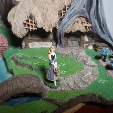 WDCC Woodcutters Cottage & Briar Rose Bella Addormentata Luoghi Incantati