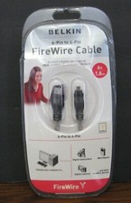 Belkin 6 Pin to 4 Pin Firewire Cable - 6ft / 1.8m - New in Package - IEEE 1394