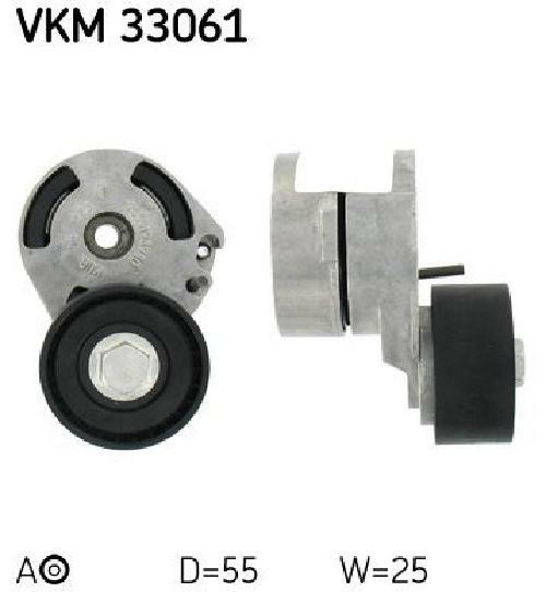 Original SKF Spannrolle Keilrippenriemen VKM 33061 FüR CitroëN Ford Mazda-image