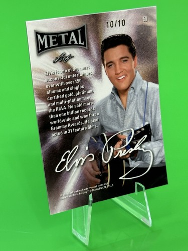 ποΈποΈ2024 Leaf Elvis Presley Icons Collection Orange Shimmer #50 10/10!!!ποΈπ - Picture 10 of 15