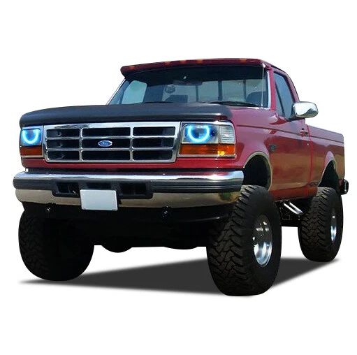 RGB Multicolor Bluetooth LED Halo Anillo Kit para Faros Ford F-150 1992-1996 Foto 4 de 4