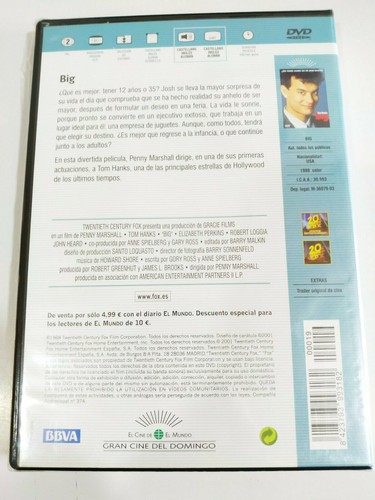 Big Tom Hanks - DVD Region 2 Spanisch Englisch Deutsch Neu - Bild 2 von 3