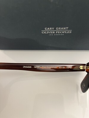 OLIVER PEOPLES CARY GRANT 2 POLAR 52mm SUN in Grant Tort/G-15 Rare