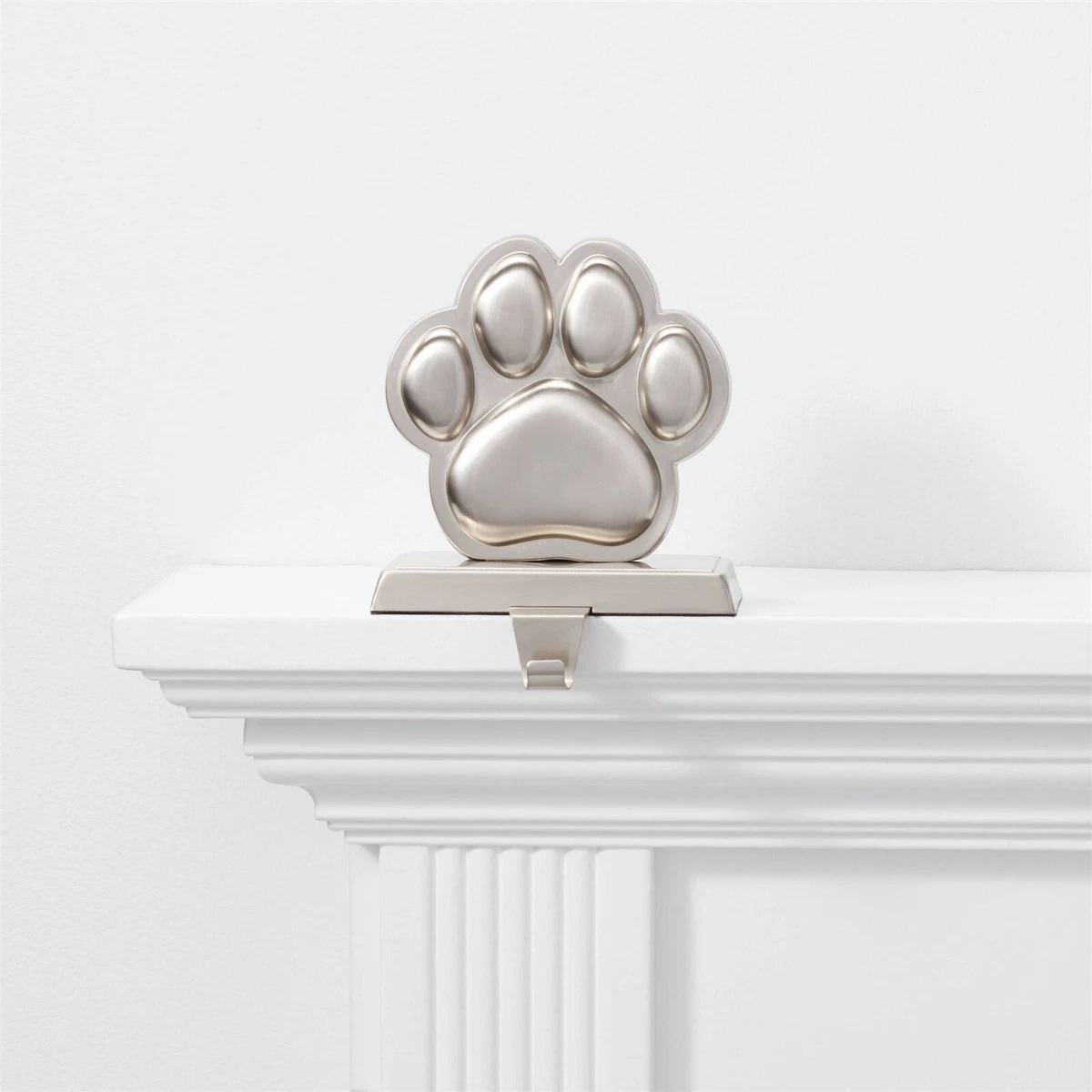 Pet Paw Stocking Holder Silver Xmas Holiday Hanger Dog/Cat Wondershop | eBay