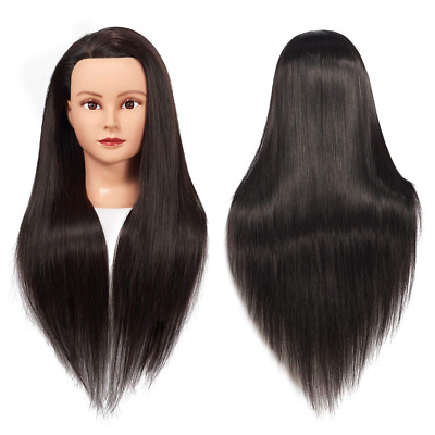 Cabeza De Maniqui De Pelo Yaki Cosmetologia Cabeza De Maniqui Doll 26-28  100%