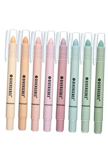 Bible Highlighters and Pens No Bleed, 8 Pack Assorted Colors Gel Pastel-image