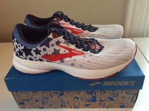 brooks launch 6 old glory edition women's