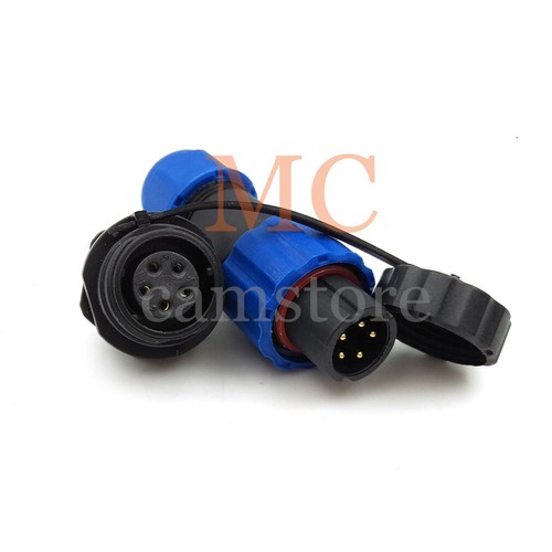 SD13 5pin Waterproof Connector, IP68 High-voltage Power Connector 380V Auto Plug - Picture 1 of 7