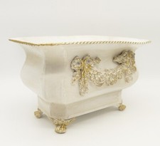 Blumentopf Jardiniere Kübel Pflanzschale Pflanzkasten creme weiß Shabby 23cm