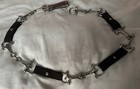 Etienne Aigner Vintage Belt~ Silver Metal Rings & Brown L/XL ~ NWOT — photo 1